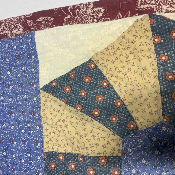 Vintage Patchwork Quilt with Floral Patterns pillow sham - Picture 2 of 13